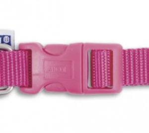 Ancol Viva Nylon Quick Fit Adjustable Collar Pink 19mm