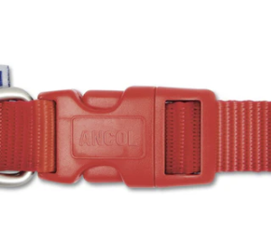 Ancol Viva Nylon Quick Fit Adjustable Collar Red 25mm