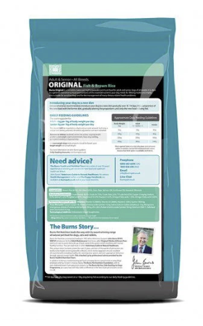 Burns Original Fish & Brown Rice 12kg a