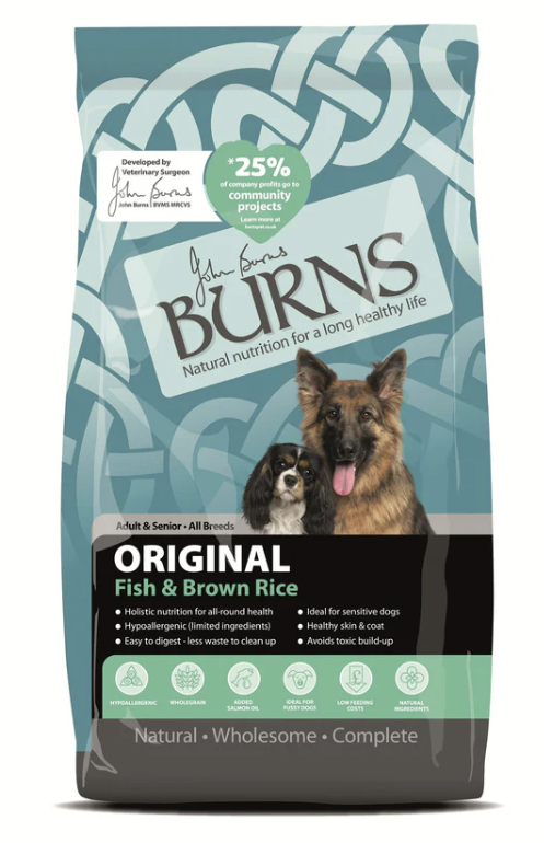 Burns Original Fish & Brown Rice 2kg