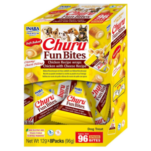 Churu Fun Bites Dog Treats Chicken with Cheese 96g