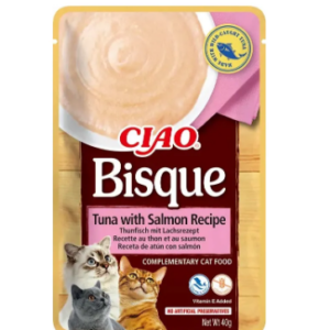 Ciao Bisque Tuna with Salmon Cat Treat 40g