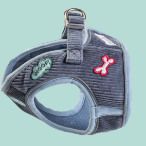 Doodlebone Dinky Dog Snappy Harness Blue Cord