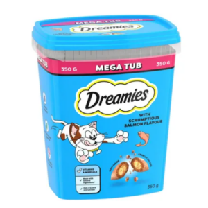 Dreamies Mega Tub Salmon 350g