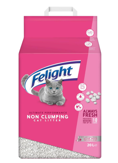 Felight Non Clumping Antibac Cat Litter 20L