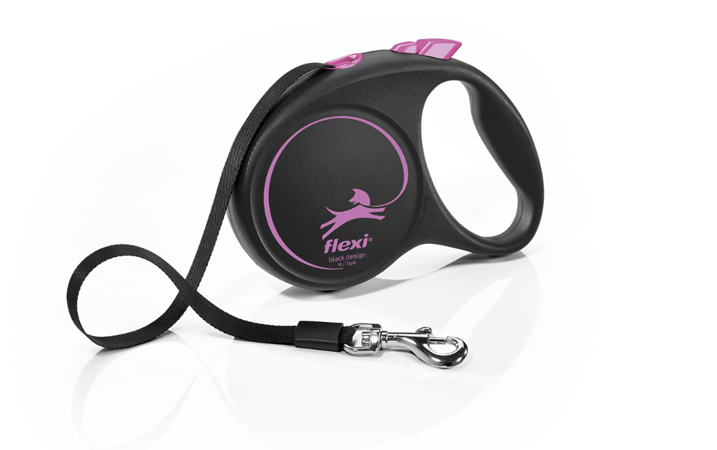 Flexi Black Design M Tape 5m Pink