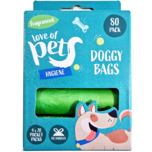 Fragranced doggy poop bags Pk of 80