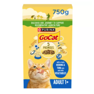 Go Cat Adult Cat Herring & Tuna Dry Food 750g