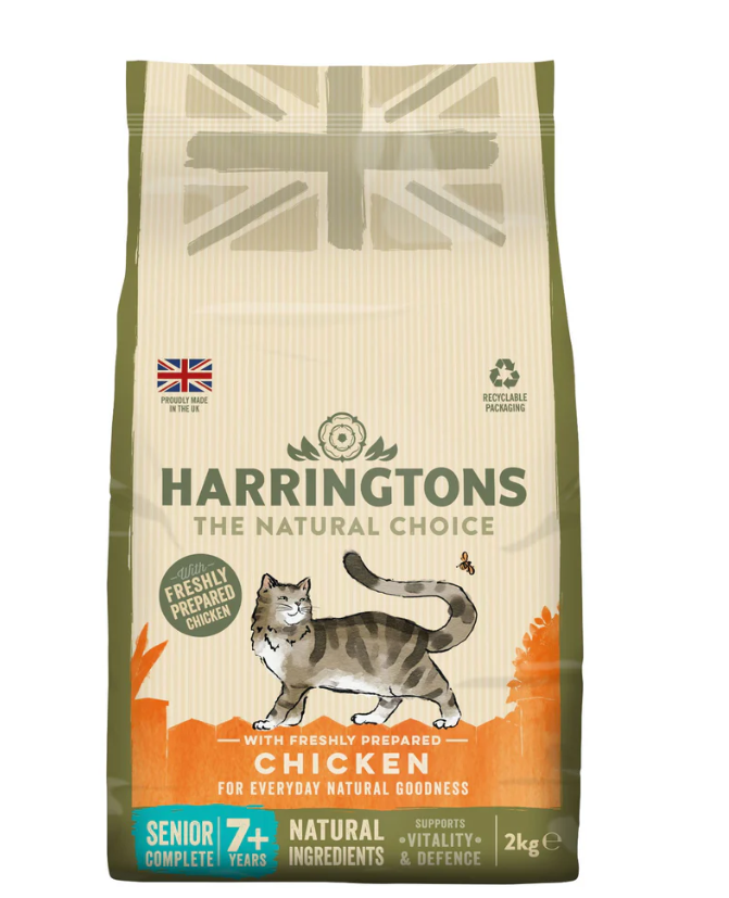 Harringtons Cat Senior with Chicken 2kg