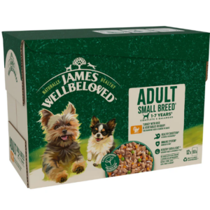 James Wellbeloved Adult Small Breed Wet Pouch Turkey & Rice 12 x 90g