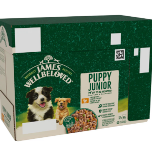 James Wellbeloved Puppy Wet Pouch Turkey & Rice 12 x 90g