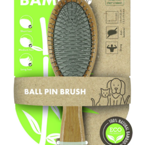 M-PETS Bamboo Ball Pin Brush