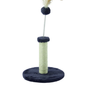 M-PETS My First Cat Tree Feather Dark Blue a