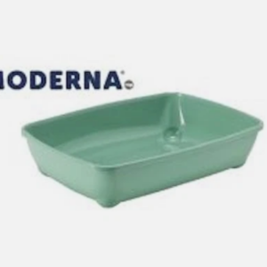 Moderna Cat Litter Tray Soft Green 37cm