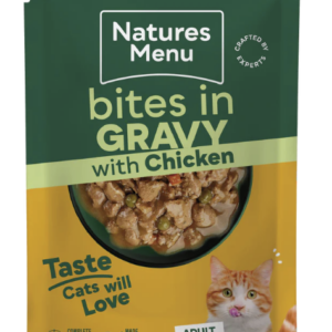 Natures Menu Cat Bites In Gravy Chicken 85g