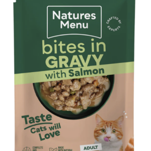 Natures Menu Cat Bites In Gravy Salmon 85g