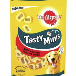 PEDIGREE Tasty Minis Adult Dog Treats Beef & Poultry Chewy Slices 155g