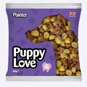 Pointer Puppy Love Dog Biscuit Treat 3 for 2 400g