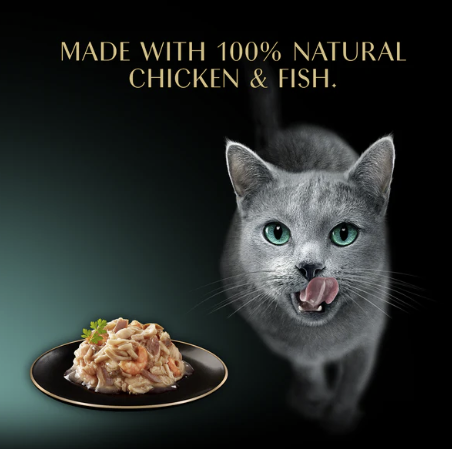 Sheba Filets with Chicken, Shrimp & Ocean fish in gravy 60g b