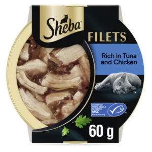 Sheba Filets with Chicken & Tuna in gravy 60g