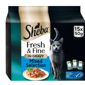 Sheba Fresh & Fine Fish in Gravy 15 x 50g