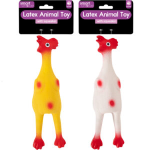 Squeaky Latex Chicken Dog Toy