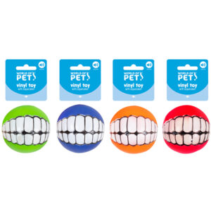 Squeaky Smile Ball Dog Toy