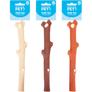 Squeaky Vinyl Stick Toy for Dogs