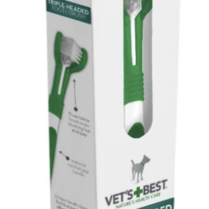 Vets Best Triple Headed Toothbrush for Dogs