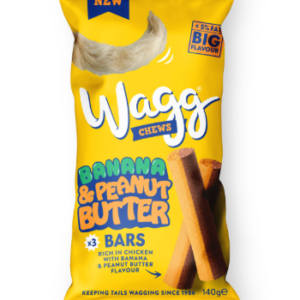 Wagg Banana & Peanut Butter Bars 140g