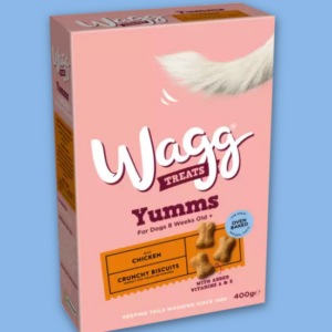 Wagg Yumms Crunchy Dog Biscuit Treats Chicken 400g