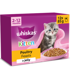 Whiskas Kitten Poultry Feasts in Jelly 12x85g