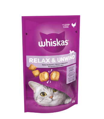 Whiskas Relax & Unwind Adult Cat Treats with Chicken 45g