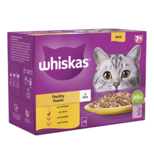 Whiskas Senior Poultry Feasts in Jelly 12x85g