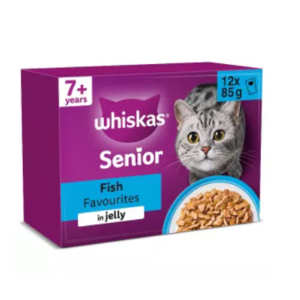 Whiskas Senior Fish Favourites in Jelly 12x85g