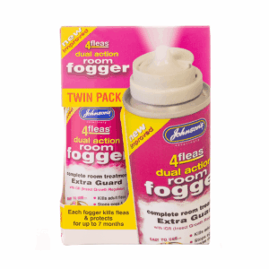 Johnson's 4Fleas Dual Action Room Fogger - Twin Pack