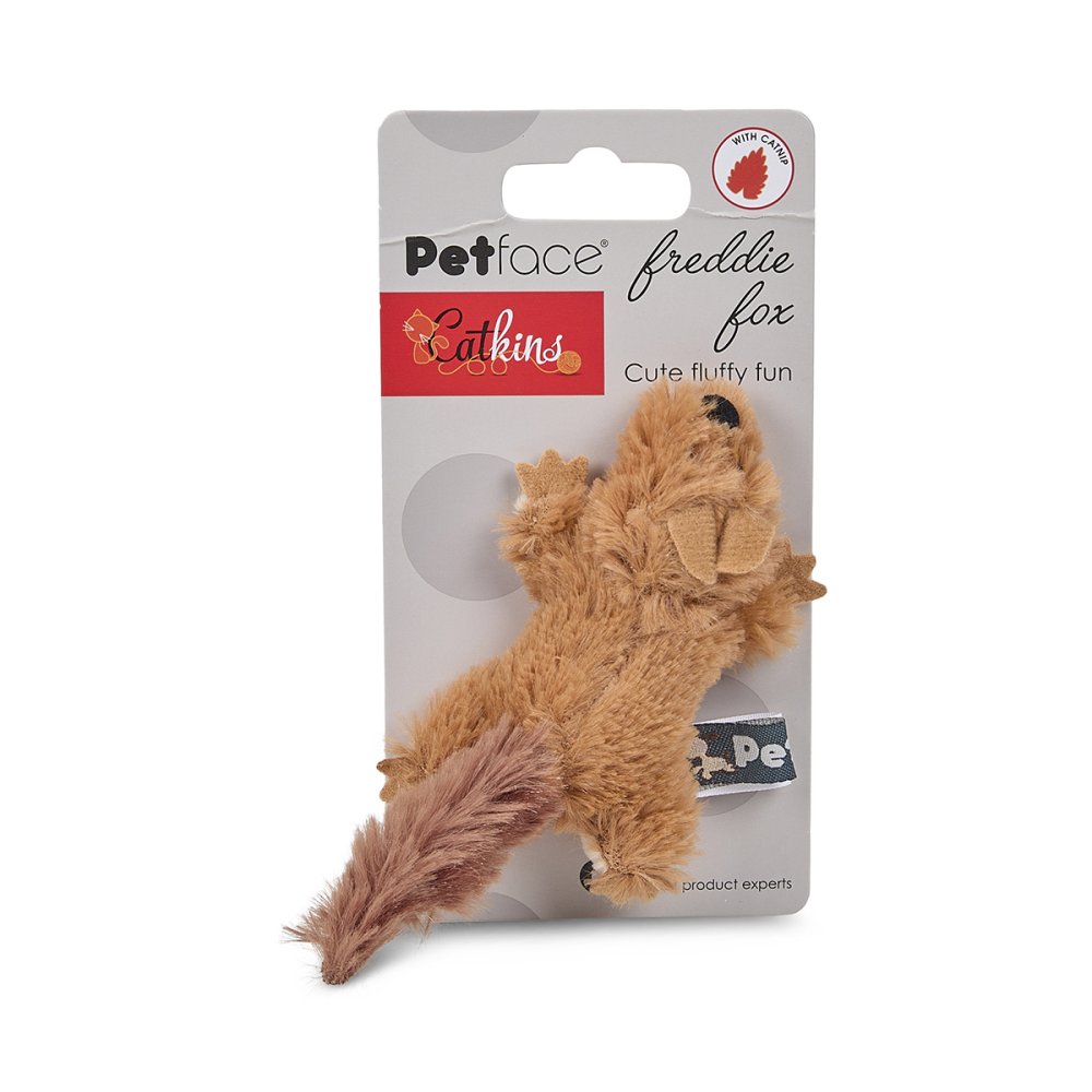 Petface Catkins Freddie Fox Plush Cat Toy