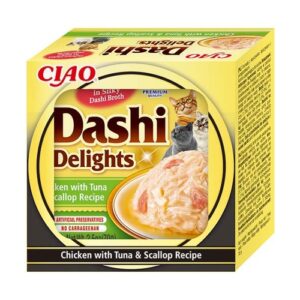 Dashi Delights Chicken with Tuna & Scallop 70g Pot