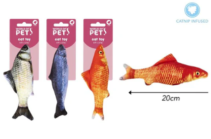 World of Pets Fish Cat Toy