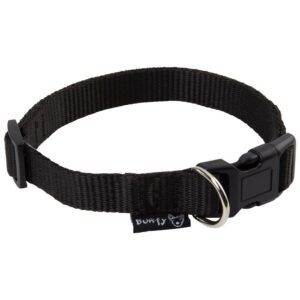 Bunty Black Adjustable Dog Collar - Large