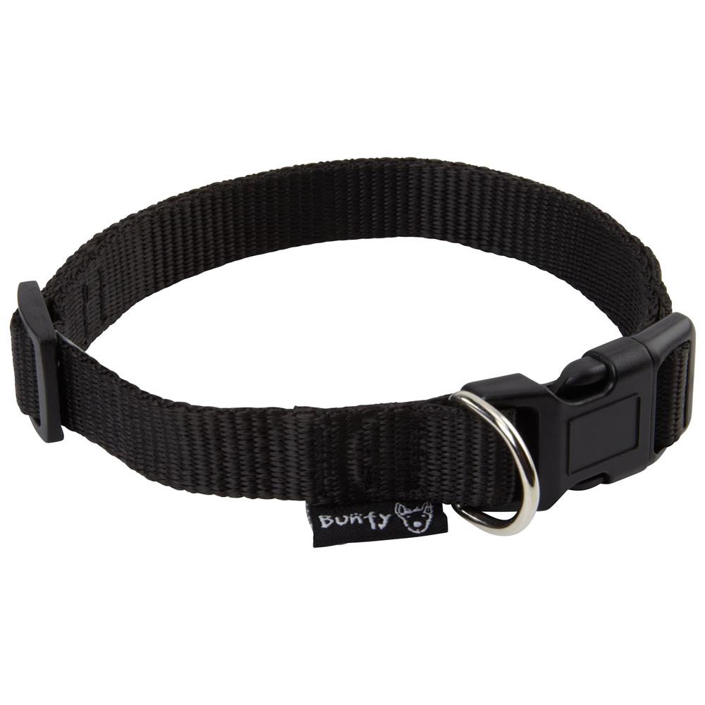 Bunty Black Adjustable Dog Collar - Large