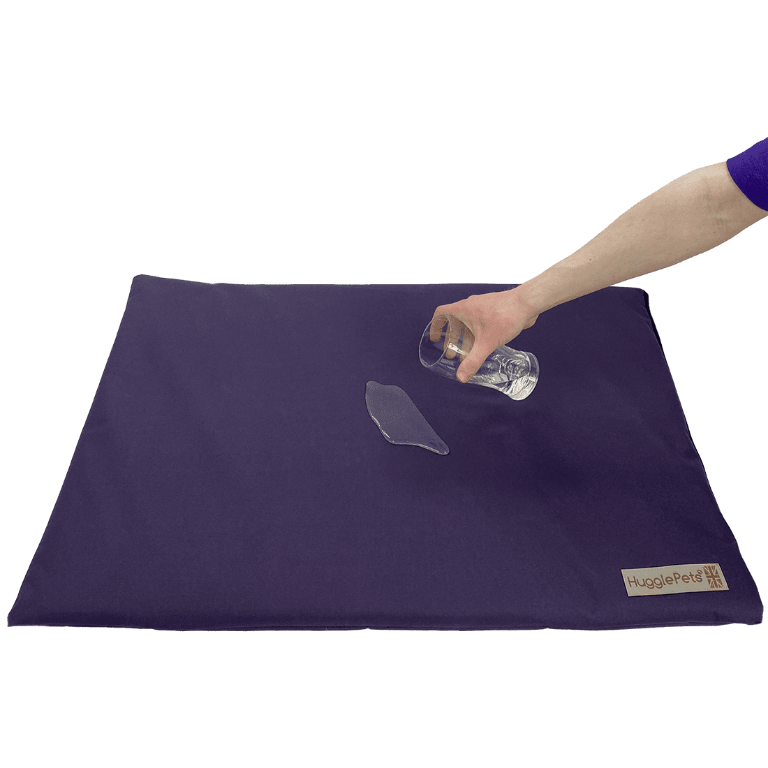 Hugglepets Purple Waterproof Dog Crate Mat - Medium - Image 2