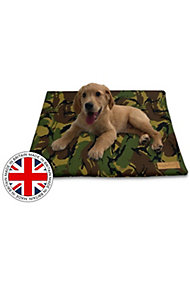 Hugglepets Camo Waterproof Dog Crate Mat - Small