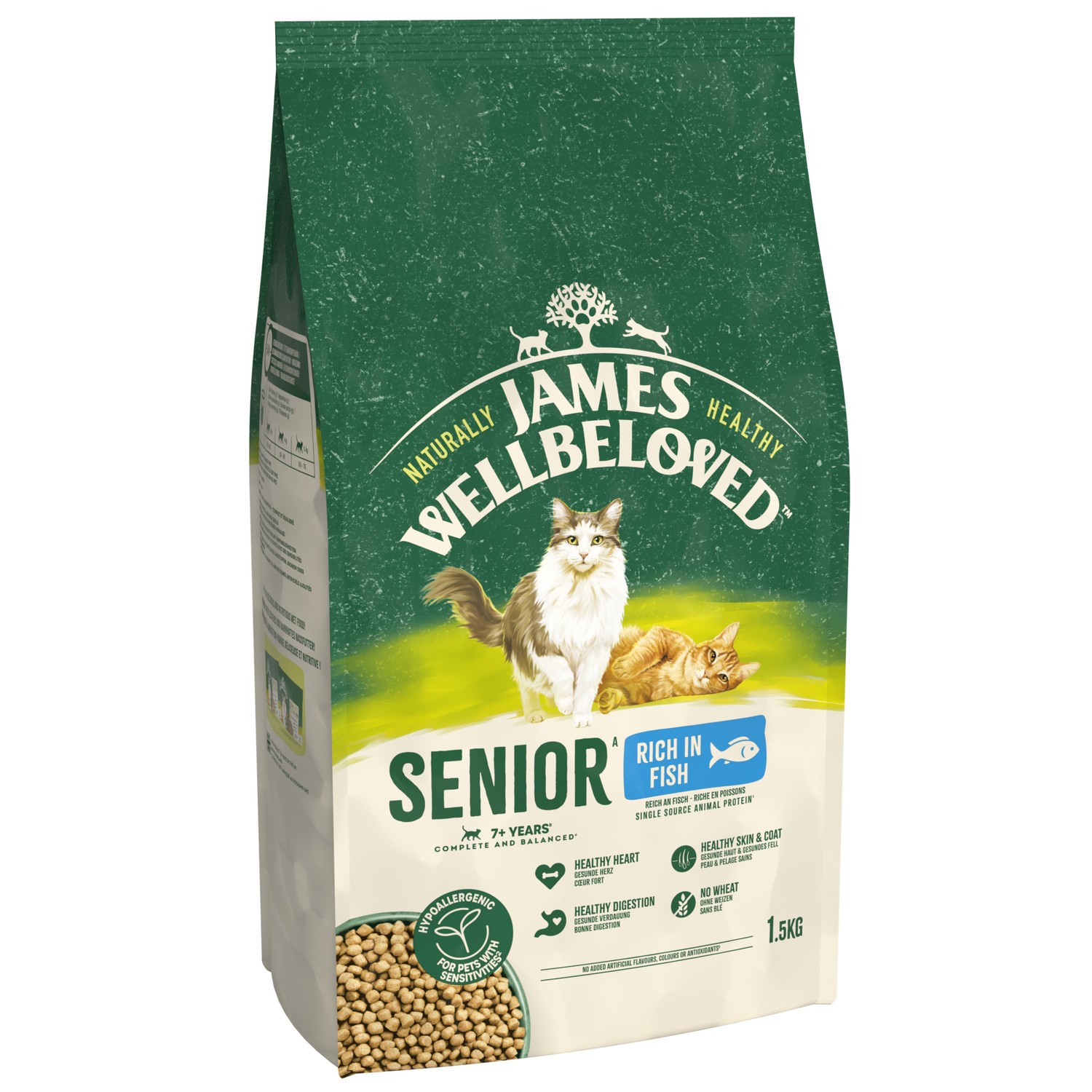 James Wellbeloved Senior Cat with Fish 1.5kg