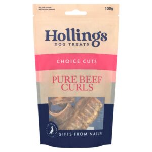 Hollings Beef Curls (Trachea Pieces) 100g