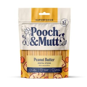 Pooch & Mutt Superfoods Peanut Butter Dental Sticks - 7 Pack