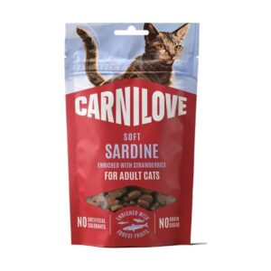 Carnilove Soft Sardine with Strawberries Treats 50g