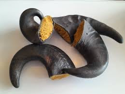 Large Buffalo Filled Horn - Peanut Butter