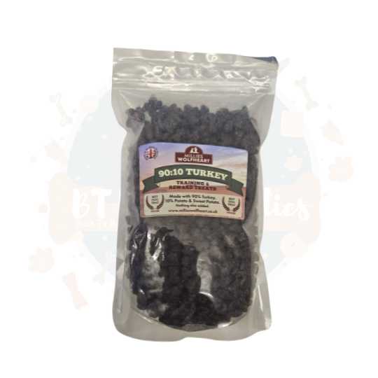 Millies Wolfheart 90:10 Turkey Training Treats 250g
